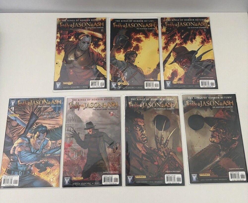 Freddy vs. Jason vs. Ash: The Nightmare Warriors #1-6 Complete Set + Extra #1